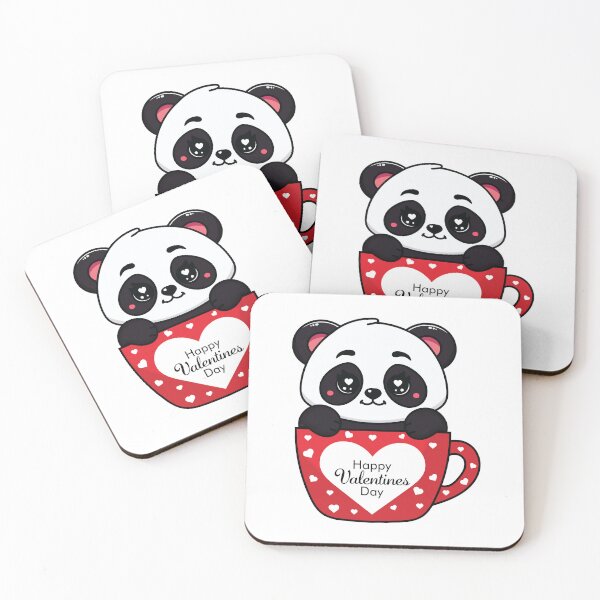 Item preview, Cute Panda With Heart Mug - Happy Valentines Day designed and sold by MarshallStickerX.