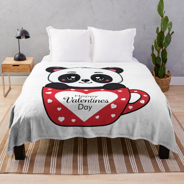 Item preview, Cute Panda With Heart Mug - Happy Valentines Day designed and sold by MarshallStickerX.