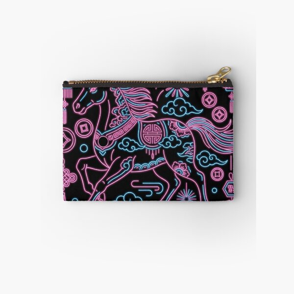 Item preview, Neon Cyberpunk Zodiac Horse and Auspicious Symbols designed and sold by zzz888.