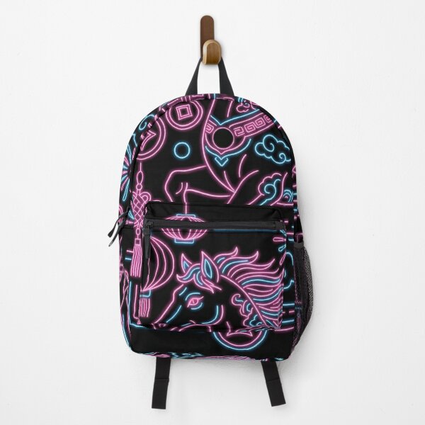 Item preview, Neon Cyberpunk Zodiac Horse and Auspicious Symbols designed and sold by zzz888.
