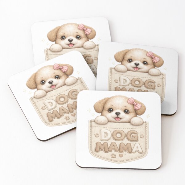 Item preview, Dog Mama Pocket Puppy (Neutral Tones) designed and sold by vividdigits.