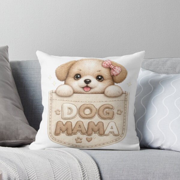 Item preview, Dog Mama Pocket Puppy (Neutral Tones) designed and sold by vividdigits.