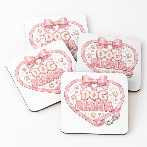 Item preview, Dog Mama Heart Leash (Pink Valentine Style) designed and sold by vividdigits.