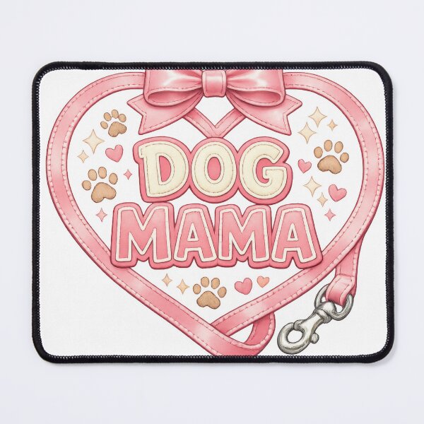 Item preview, Dog Mama Heart Leash (Pink Valentine Style) designed and sold by vividdigits.