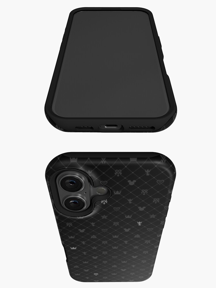 Imagen 3 de 4, Funda de iPhone con la obra Kingdom Hearts - Patrón negro, diseñada y vendida por Luzvick.