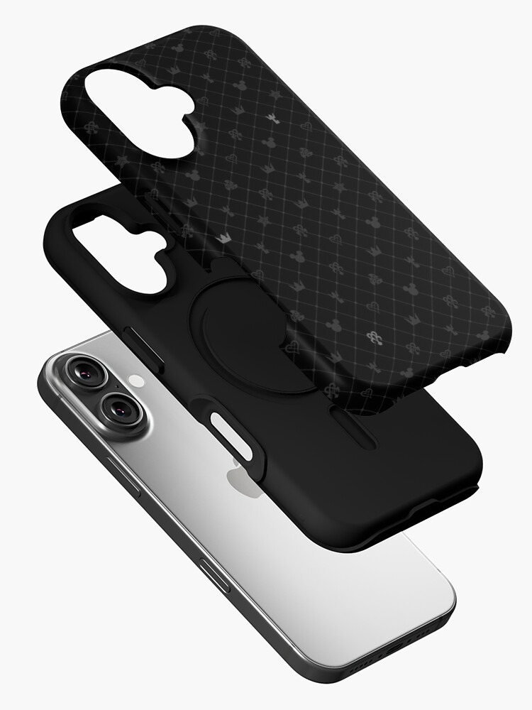 Imagen 2 de 4, Funda de iPhone con la obra Kingdom Hearts - Patrón negro, diseñada y vendida por Luzvick.