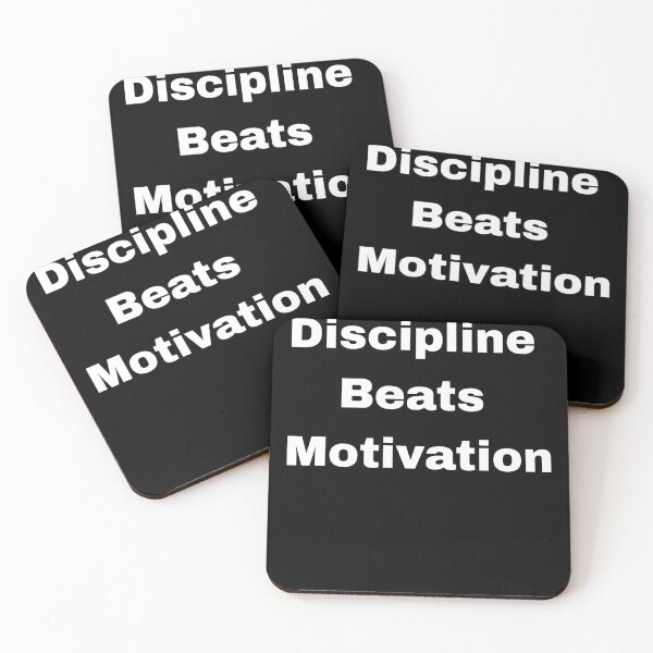Item preview, Discipline Beats Motivation designed and sold by Aetheriswork.
