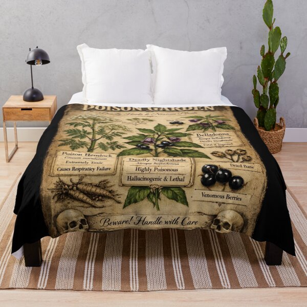 Item preview, Poison Garden Botanical Plate designed and sold by Mouraludia.