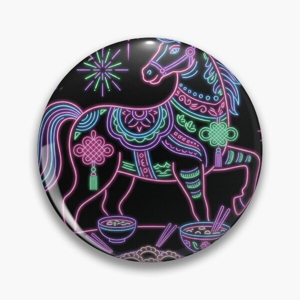 Item preview, Neon Zodiac Horse and Lunar Reunion Feast designed and sold by zzz888.