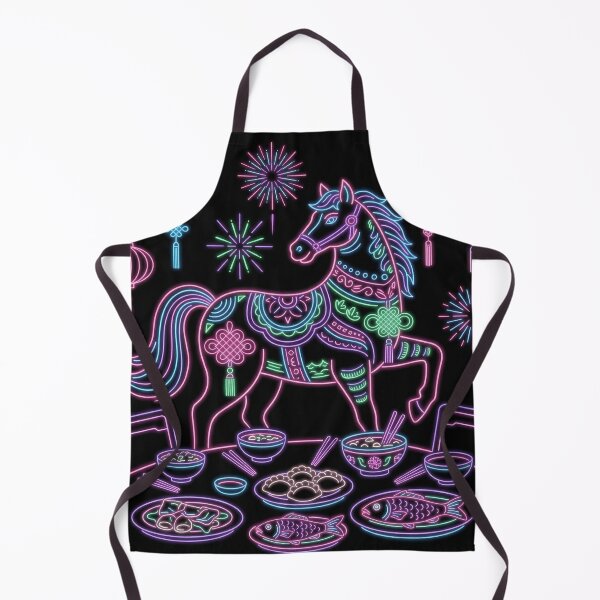 Item preview, Neon Zodiac Horse and Lunar Reunion Feast designed and sold by zzz888.
