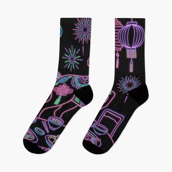 Item preview, Neon Zodiac Horse and Lunar Reunion Feast designed and sold by zzz888.