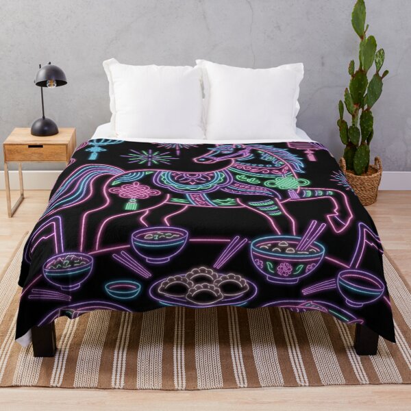 Item preview, Neon Zodiac Horse and Lunar Reunion Feast designed and sold by zzz888.