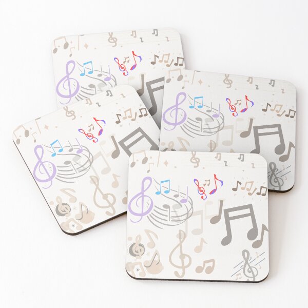 Item preview, Multi Colored sign music notes. Background out of music notes and signs in different colors.  designed and sold by Giree07.