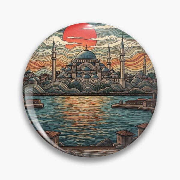 Item preview, Solarpunk Istanbul Cityscape | Eco Futuristic Vision of Istanbul designed and sold by PunkVerseStudio.