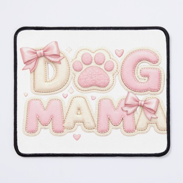 Item preview, Dog Mama Pink & Cream Bows (Ultra Cute) designed and sold by vividdigits.