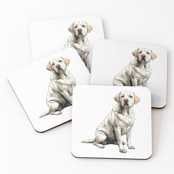 Item preview, White Labrador Retriever Dog Illustration designed and sold by whyitsme.