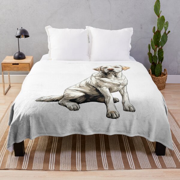 Item preview, Ilustración de un labrador retriever blanco designed and sold by whyitsme.