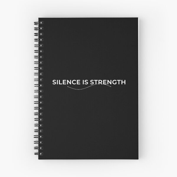 Item preview, Silence Is Strength – Minimalist Inspirational Quote Typography - White Text designed and sold by innerfaith.