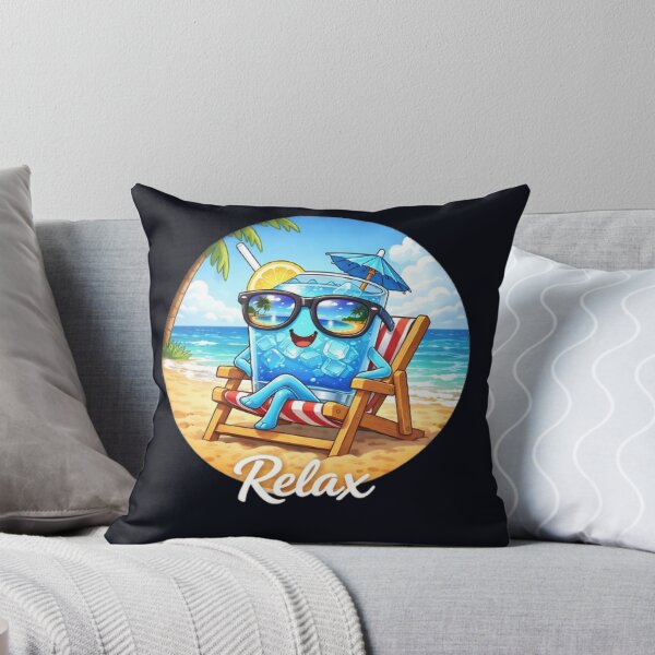 Item preview, Relax & Chill – Cute Blue Drink on the Beach designed and sold by BoB-66.