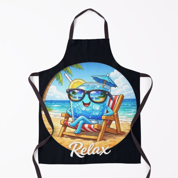 Item preview, Relax & Chill – Cute Blue Drink on the Beach designed and sold by BoB-66.