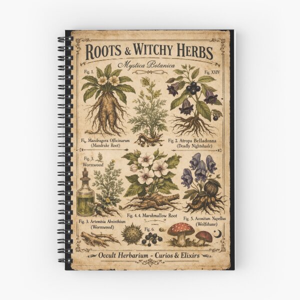 Item preview, Roots and Witchy Herbs Plate designed and sold by Mouraludia.