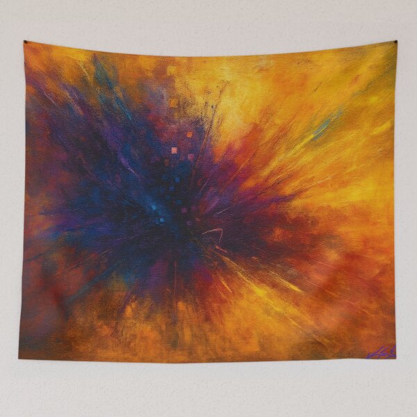 Item preview, Solar Rift Bloom - Abstract Energy Unbound designed and sold by Joey Santiago.