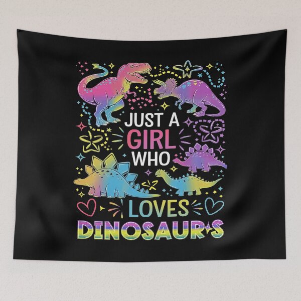 Item preview, Dinosaur Just a Girl Who Loves Dinosaurs  designed and sold by MarkLeedsArt.