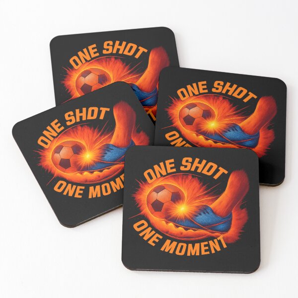 Item preview, One Shot One Moment - Explosive Football Impact Poster designed and sold by MKreative Studio.