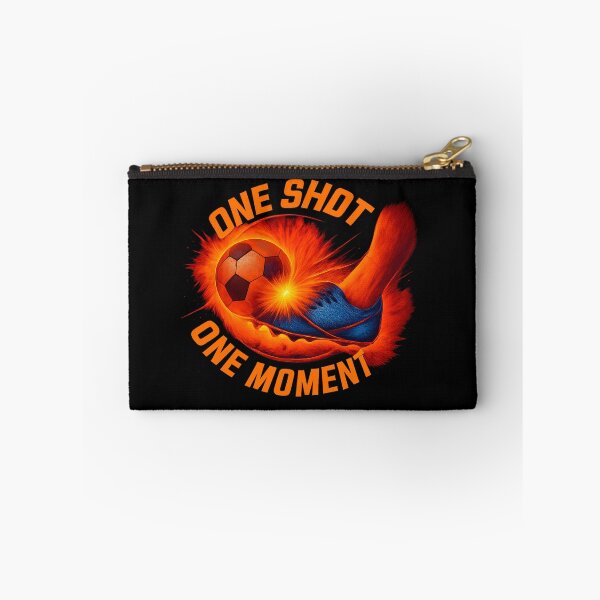 Item preview, One Shot One Moment - Explosive Football Impact Poster designed and sold by MKreative Studio.