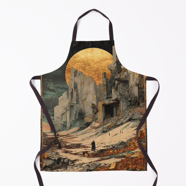 Item preview, The Ruins of Aztlan | Aztec Sci-Fantasy Lost World Landscape designed and sold by Stoneflower-Art.