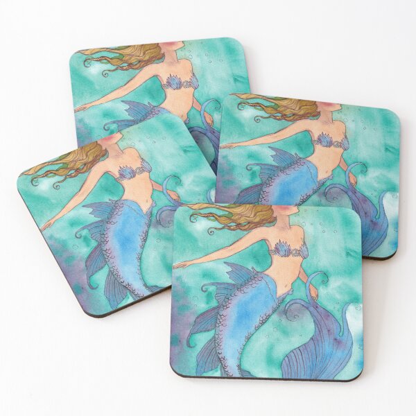 Item preview, Watercolor Mermaid Fantasy Art designed and sold by Chloe Nyiri.