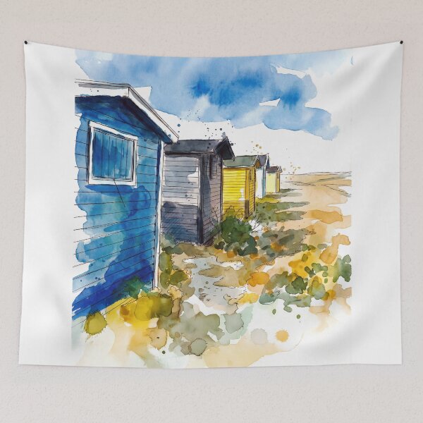 Item preview, A Simple Place, Skanör Sweden - watercolor illustration designed and sold by clausbjoern.