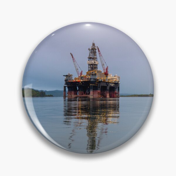 Item preview, Ocean Greatwhite Rig Reflections near Kishorn designed and sold by Kasia Design.