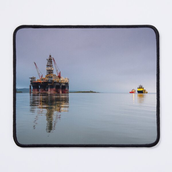 Item preview, Ocean Greatwhite Rig Reflections near Kishorn designed and sold by Kasia Design.