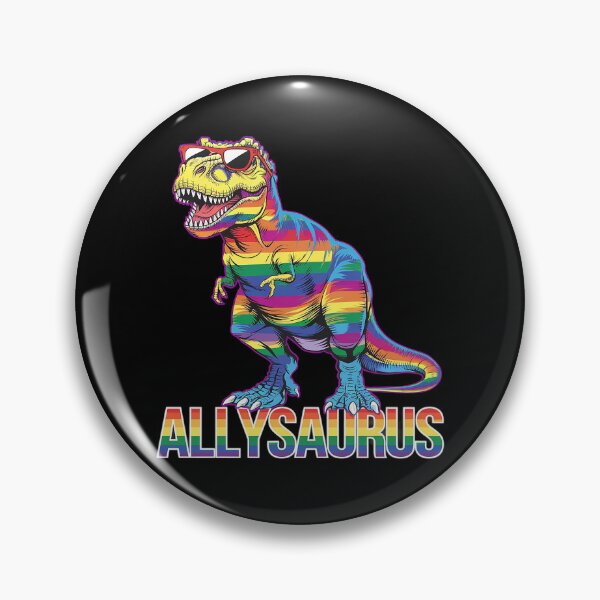 Item preview, Dinosaur Rainbow Flag Ally LGBT Allysaurus LGBT Pride  designed and sold by DigitaldeligArt.