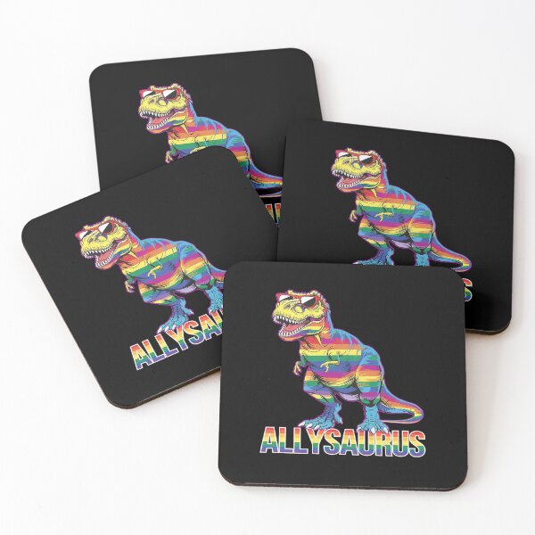 Item preview, Dinosaur Rainbow Flag Ally LGBT Allysaurus LGBT Pride  designed and sold by DigitaldeligArt.