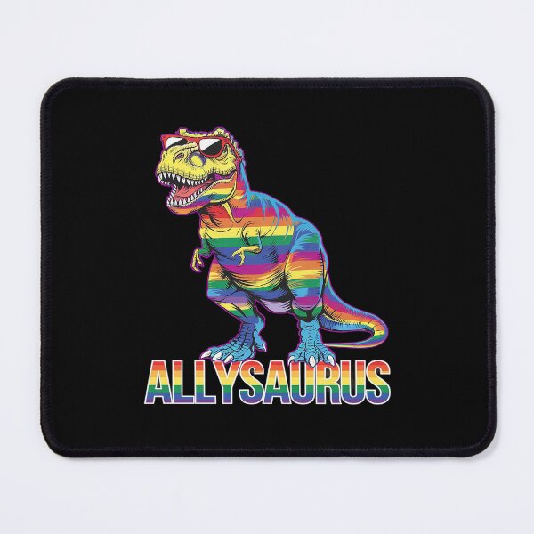 Item preview, Dinosaur Rainbow Flag Ally LGBT Allysaurus LGBT Pride designed and sold by DigitaldeligArt.
