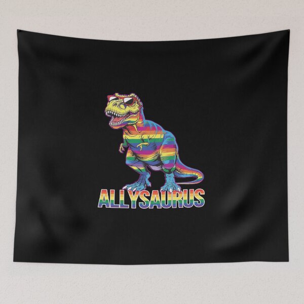 Item preview, Dinosaur Rainbow Flag Ally LGBT Allysaurus LGBT Pride  designed and sold by DigitaldeligArt.