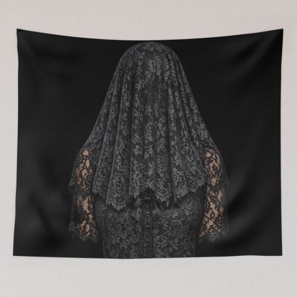 Item preview, Veiled Mourning in Black Lace designed and sold by Mouraludia.