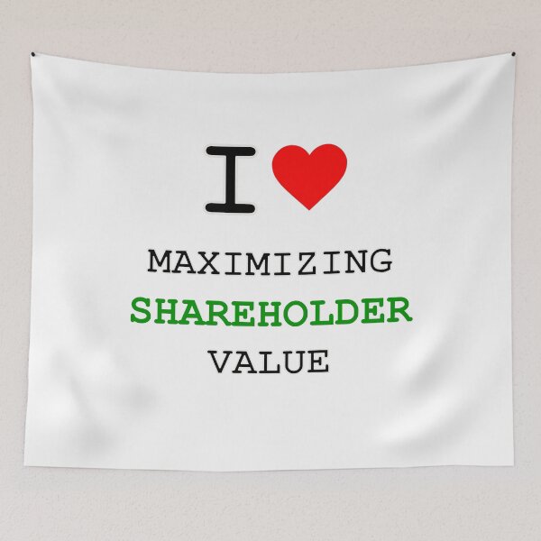 Item preview, I Love Maximizing Shareholder Value | Finance Humor Shirt designed and sold by ClockedOut Studio.