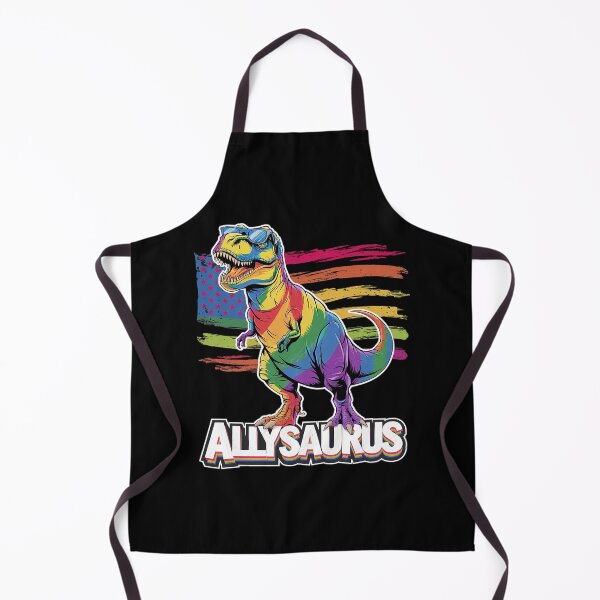 Item preview, Dinosaur T Rex LGBT Gay Pride Flag Allysaurus Ally Men Boys designed and sold by MarkLeedsArt.