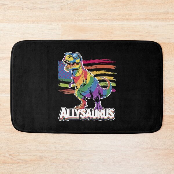 Item preview, Dinosaur T Rex LGBT Gay Pride Flag Allysaurus Ally Men Boys  designed and sold by MarkLeedsArt.