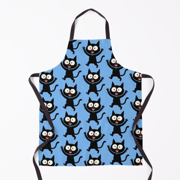 Item preview, Happy Black Cat Cartoon—Cute Whimsical Animal Art designed and sold by ArtwithRabbit.