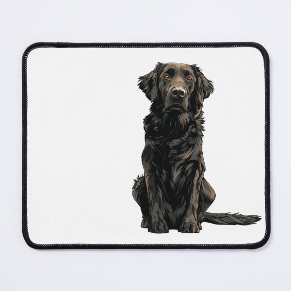 Item preview, Flat Coated Retriever Dog Illustration designed and sold by whyitsme.