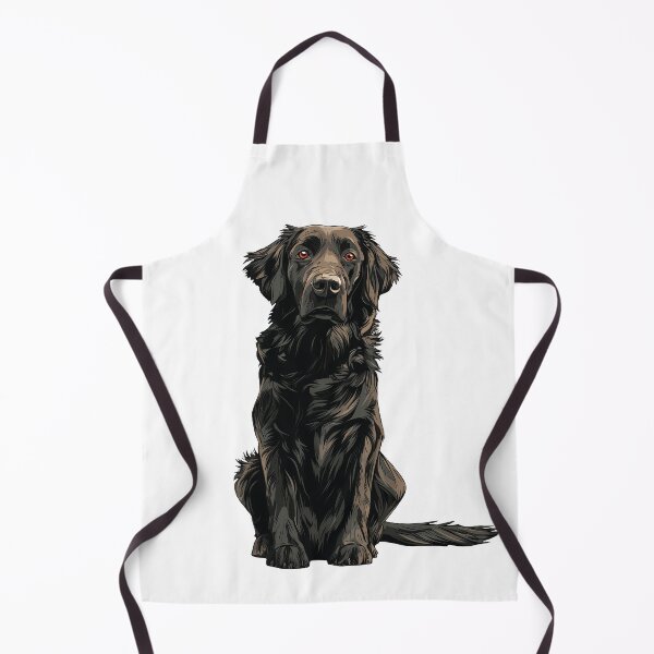 Item preview, Flat Coated Retriever Dog Illustration designed and sold by whyitsme.