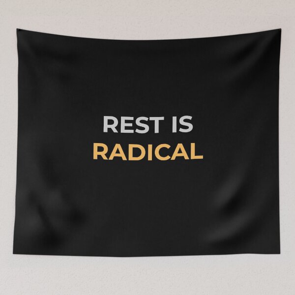 Item preview, Rest Is Radical — Quietroot Statement Tee designed and sold by QuietRootStudio.