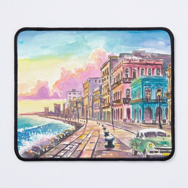 Item preview, Timeless Havana Malecón with Oldtimers and Weathered Colonial Facades designed and sold by artshop77.