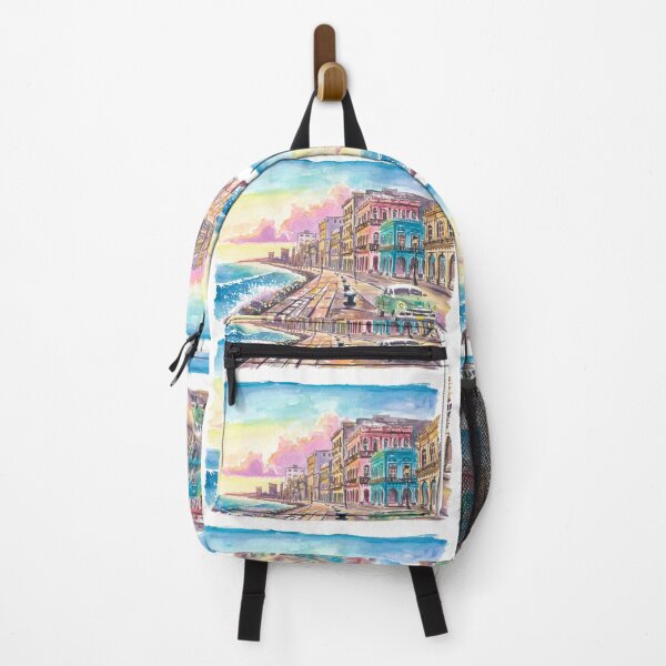 Item preview, Timeless Havana Malecón with Oldtimers and Weathered Colonial Facades designed and sold by artshop77.