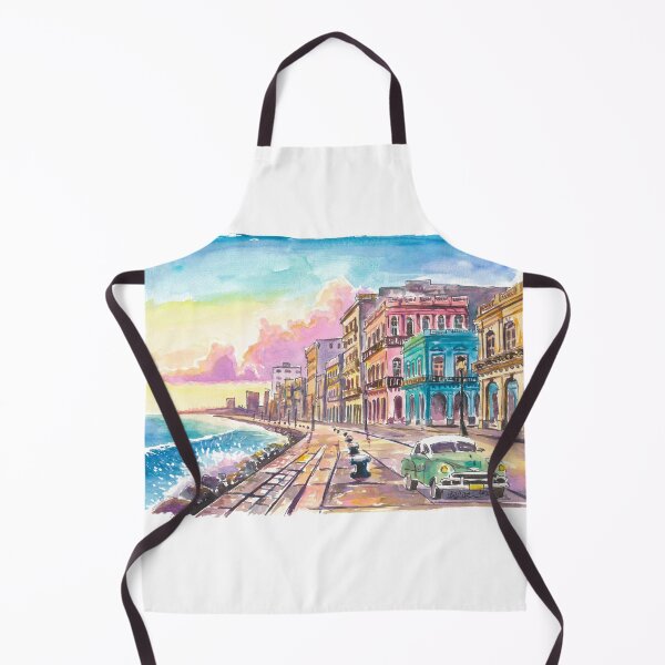 Item preview, Timeless Havana Malecón with Oldtimers and Weathered Colonial Facades designed and sold by artshop77.