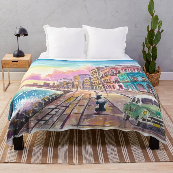 Item preview, Timeless Havana Malecón with Oldtimers and Weathered Colonial Facades designed and sold by artshop77.